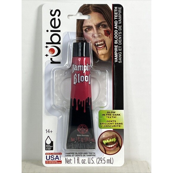 Vampire Teeth Glow in the Dark and Blood - Picture 2 of 9